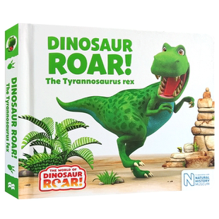 英文原版The World of Dinosaur Roar恐龙咆哮The Tyrannosaurus rex霸王龙腔骨龙棘龙剑龙三角龙窃蛋龙恐龙科普知识认知绘本