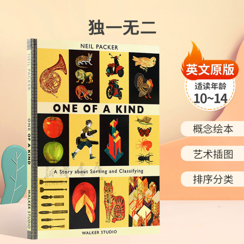 英文原版One of a Kind: A Story About Sorting and Classifying 独一无二博洛尼亚非虚构类奖安徒生奖概念绘本 艺术插图