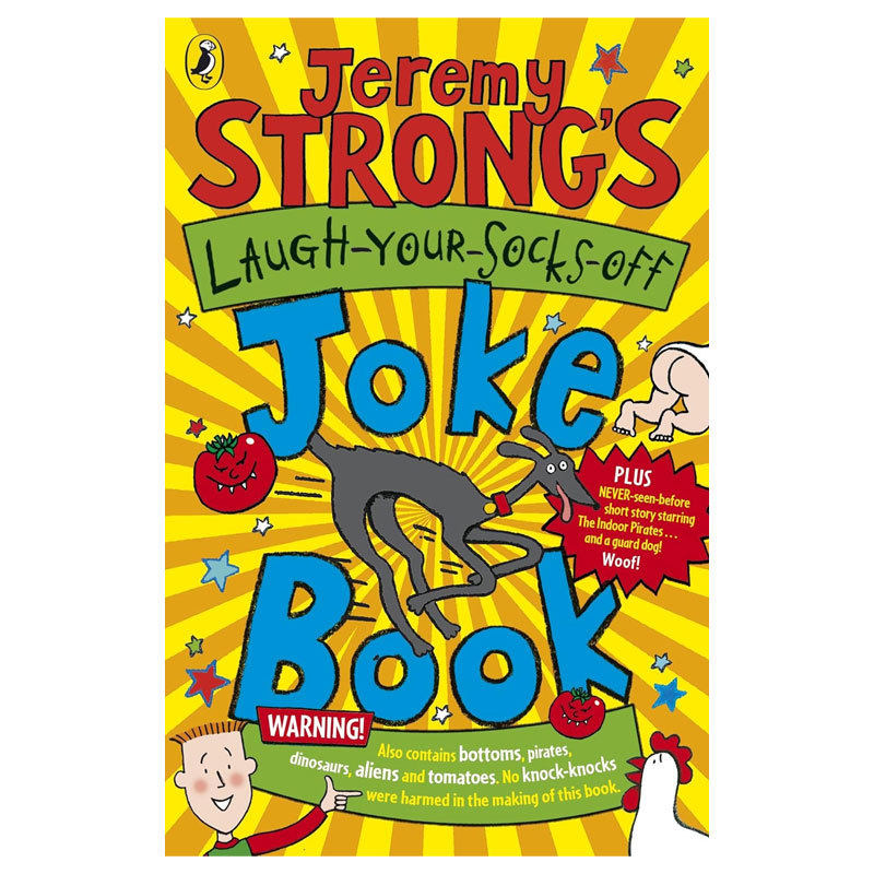 英文原版Jeremy Strong's Laugh-Your-Socks-Off Joke Book杰瑞米·斯特朗笑话书笑到袜子都掉的笑话书谜语笑话 幽默搞笑平装