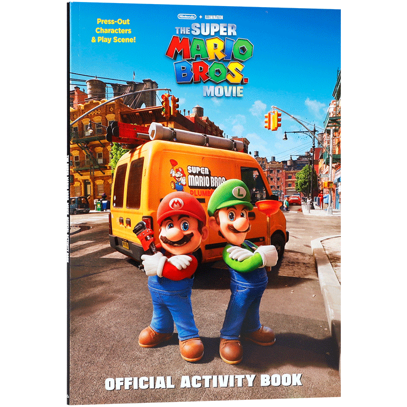 英文原版 the Super Mario Bros. Movie Official Activity Book 超级马里奥官方电影互动手册 儿童影视娱乐冒险故事游戏书