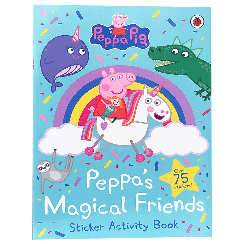 英文原版粉红猪小妹:粉红猪小妹的神奇朋友贴纸活动 Peppa Pig: Peppa's Magical Friends Sticker Activity Paperbac小猪佩奇