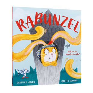 英文原版进口拉布泽尔RABUNZEL:Fairy Tales for the Fearless 辫子姑娘低幼儿童英语启蒙认知绘本读物宝宝睡前童话寓言故事图画书