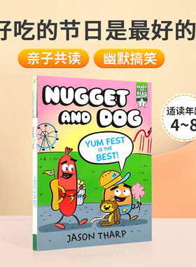 英文原版绘本 努格特和狗Nugget and Dog #2 Yum Fest Is the Best!好吃的节日是最好的 儿童英语趣味阅读幽默爆笑漫画书