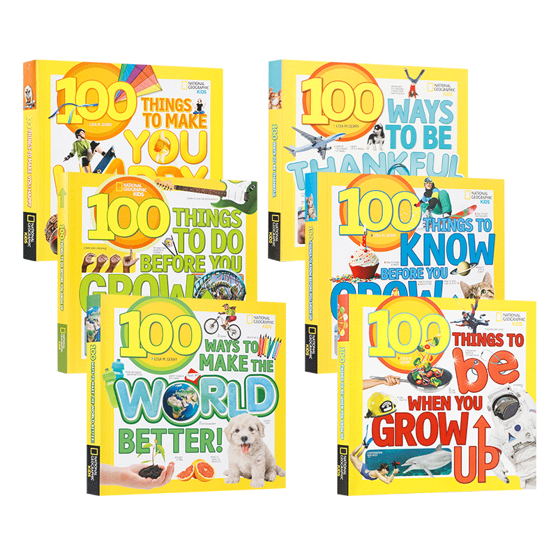 英文原版进口 美国国家地理 100 Ways to Make the 系列6本 10-14岁中小学生英语课外阅读读物 青少年百科科普全书图鉴书 平装