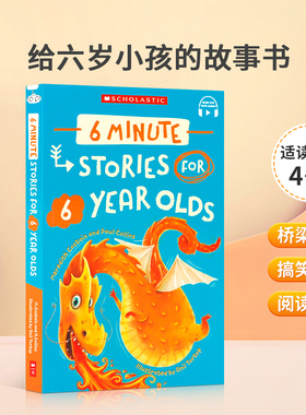 英文原版 6 Minute Stories For 6 Year Olds (With Storyplus) 给六岁小孩的故事书 有趣的6分钟故事集 幼儿亲子趣味益智书籍