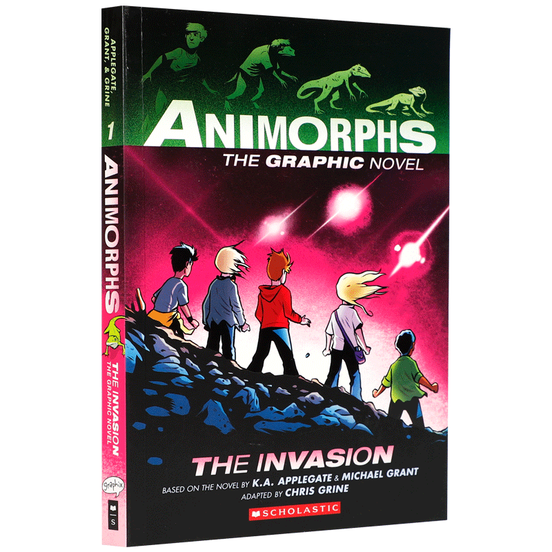 英文原版Animorphs Graphix #1 The Invasion动物变形人1 入侵 Animorphs系列平装科幻小说故事书 青少年课外阅读文学读物12岁以上