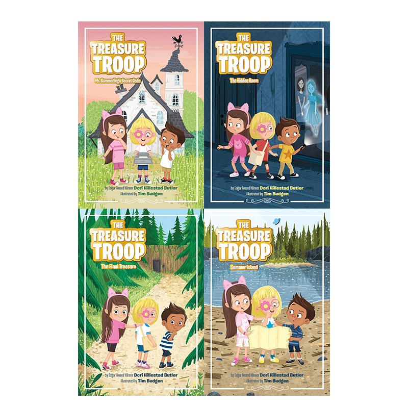 英文原版 The Treasure Troop寻宝小队系列4册 6-9岁儿童英语课外阅读读物 幽默趣味章节书Penguin企鹅