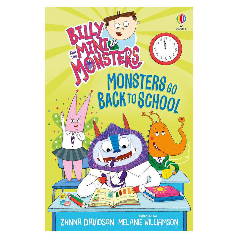 英文原版Billy and the Mini Monsters:Monsters Go Back to School比利和迷你怪兽重返学校搞笑全彩插图平装桥梁/章节书