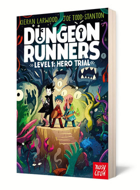 英文原版Dungeon Runners #1: Hero Trial地牢跑者1:英雄审判蓝彼得奖作家水石奖作家趣味故事 奇幻冒险 黑白插图桥梁/章节书