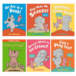 8岁启蒙幽默搞笑友谊故事平装 Piggie莫威廉斯Mo 书单4 绘本 Willems吴敏兰推荐 小猪和小象Elephant系列10册后续6本Elephant