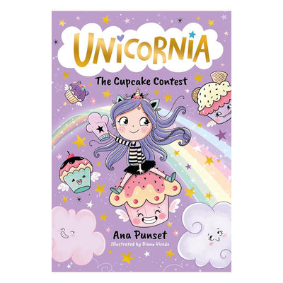 英文原版Unicornia #3: The Cupcake Contest独角兽尼亚 纸杯蛋糕大赛独角兽魔法学院插图章节 友谊魔法 奇幻冒险桥梁/章节书