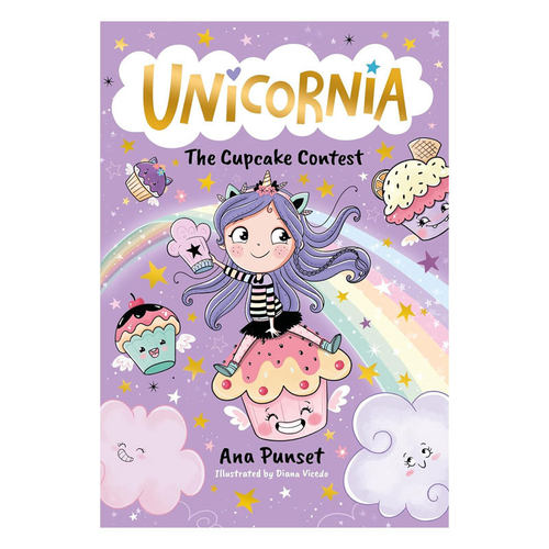 预售英文原版Unicornia #3: The Cupcake Contest独角兽尼亚 纸杯蛋糕大赛独角兽魔法学院插图章节 友谊魔法 奇幻冒险桥梁/章节书