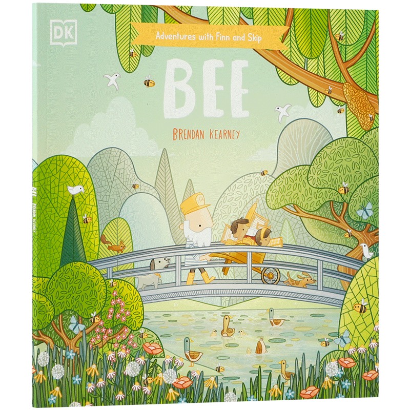 英文原版 Bee 平装 芬恩与斯基普历险记 蜜蜂 如何照顾蜜蜂 保护环境 DK Children 2-6岁儿童宝宝环保意识科普故事绘本