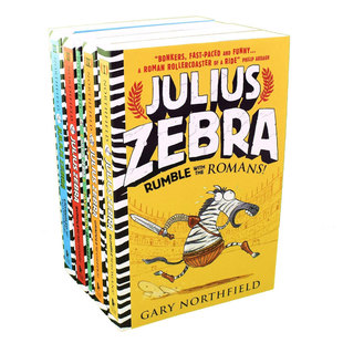 预售英文原版Julius Zebra Boxset朱利叶斯斑马5册盒装古代中国的有趣事例动感故事 卡通插图 寓教于乐平装8-12岁