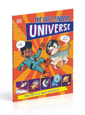 预售英文原版The Fact-Finders UniverseDK事实调查局 宇宙探索宇宙的奇妙科普绘本 自然科学 太空冒险平装科普入门8-12岁
