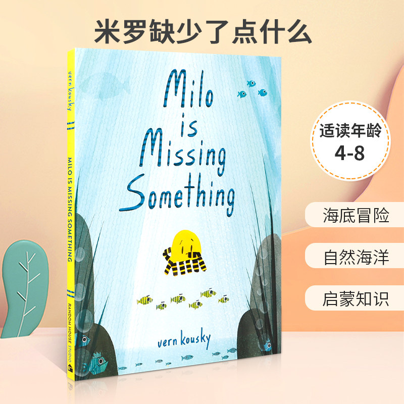 英文原版 Milo Is Missing Something 米罗缺少了点什么 水上之谜海底探索故事 4-8岁儿童宝宝启蒙知识趣味益智绘本精装