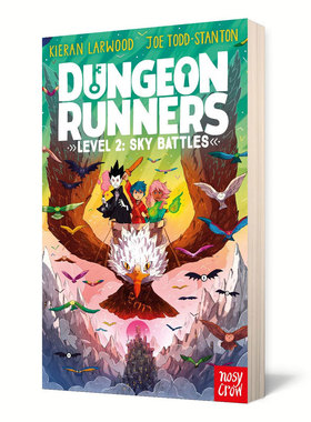 英文原版Dungeon Runners #2: Sky Battles地牢跑者2:天空之战蓝彼得奖作家水石奖作家趣味故事 奇幻冒险黑白插图桥梁/章节书