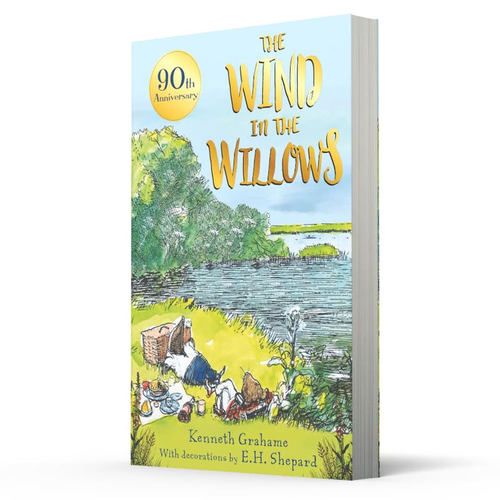 英文原版The Wind in the Willows 90th Anniversary柳林风声90周年纪念版友谊勇气与大自然冒险之旅 平装小说10-14岁