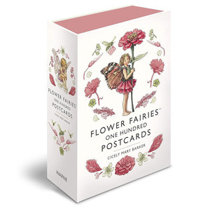 预售英文原版Flower Fairies One Hundred Postcards花仙子:100张明信片八个花仙子系列送礼收藏收藏 经典画作盒装4-8岁