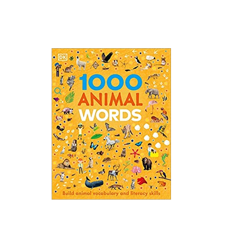 英文原版 DK 1000 Animal Words 动物1000词 关于世界各地动物生活词汇 儿童英语单词趣味认知启蒙绘本 幼儿英语学前早教书