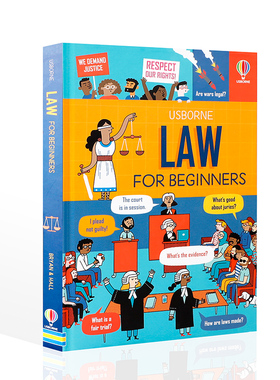 预售英文原版Usborne Law for Beginners初学者的法律少儿法律知识科普10-14岁中小学生英语课外阅读读物尤斯伯恩职业发展启蒙绘本