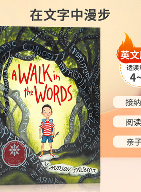英文原版 A Walk in the Words 在文字中漫步 接受每个人的独特之处 Nancy Paulsen Books 4-8岁儿童宝宝亲子共读精装绘本