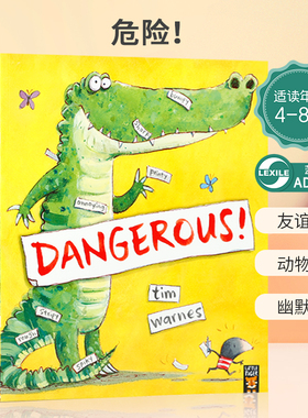 英文原版 Dangerous! 危险树林里的动物友谊故事 友谊故事动物故事幽默搞笑Tiger Tales出版图画绘本进口英语启蒙蓝思值520L