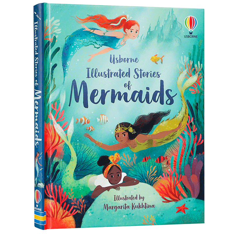 Usborne美人鱼故事插图Illustrated Stories of Mermaids奇幻的美人鱼世界 英文原版 儿童经典童话故事书 英语课外阅读插图读物