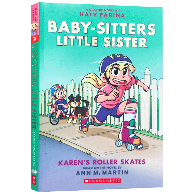 英文原版 Baby sitters Little Sister #2 Karen's Roller Skates 儿童小学生课外英语阅读书籍全彩漫画故事书平装绘本正版