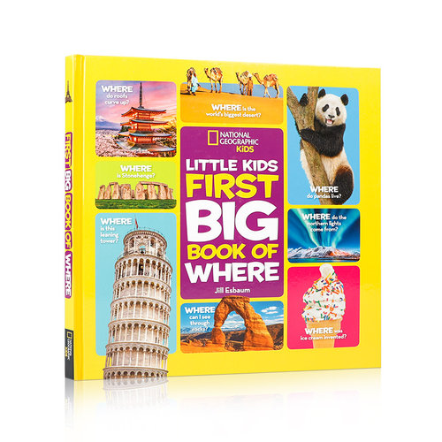 英文原版国家地理孩子第一本大书：哪里？National Geographic Little Kids First Big Book of Where低幼儿童英语启蒙认知