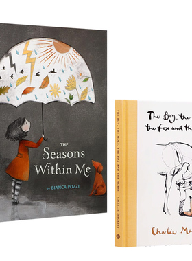 英文原版绘本The Boy, the Mole, the Fox and the Horse Deluxe (Yellow) Edition /The Seasons Within Me 情感语言启蒙 系列2本