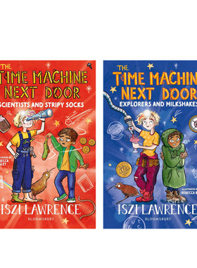 英文原版 Time Machine Next Door：隔壁的时间机器：系列2册 Bloomsbury出版 6-10岁儿童宝宝冒险故事'桥梁章节书