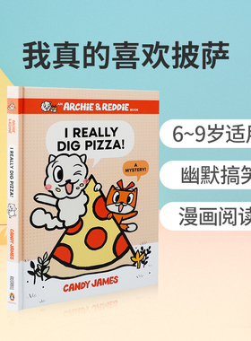 英文原版 I Really Dig Pizza! 我真的喜欢披萨 儿童英语趣味阅读幽默搞笑桥梁章节漫画书 精装 Penguin企鹅出版