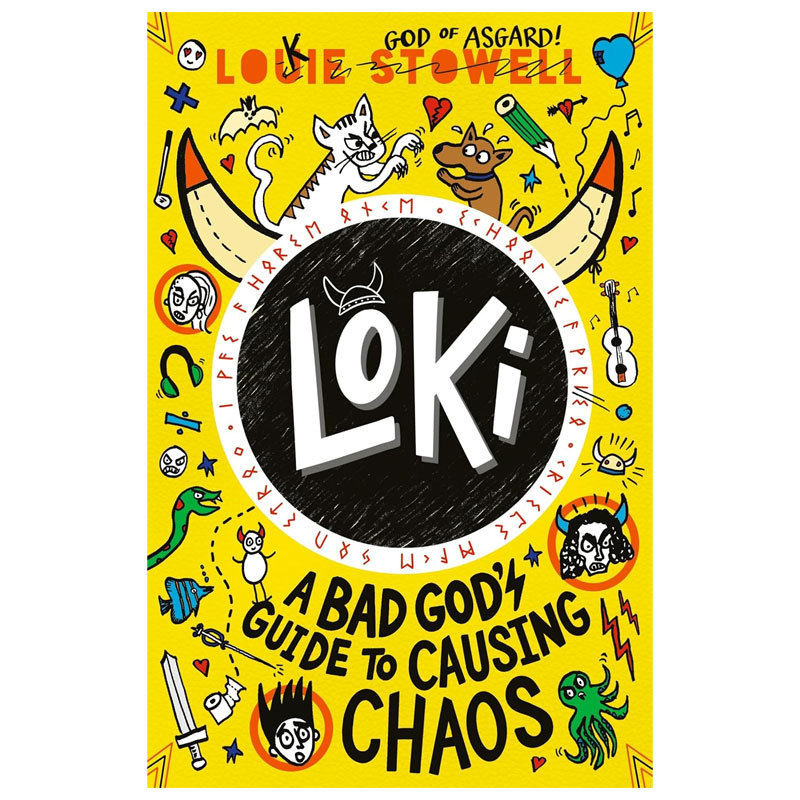 预售英文原版Loki: a bad god's guide to causing chaos洛基涂鸦日记 坏神的捣蛋指南有趣的日记式故事北欧神话章节书8-12岁