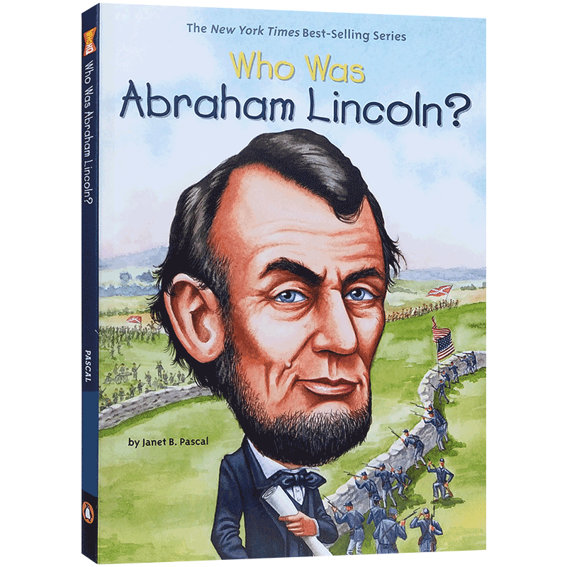 英文原版亚伯拉罕·林肯是谁?Who Was Abraham Lincoln? Who Was/Is 系列章节桥梁书 名人传记系列 中小学生课外英语阅读读物