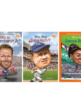 英文原版Who Was Babe Ruth/ Dale Earnhardt Jr./ Simone Biles? 突破自我极限 体育名人传记章节书 系列3本