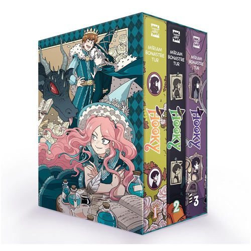 预售英文原版Hooky 3-Book Box Set翘学小法师1-3册盒装双胞胎兄妹的魔法冒险平装漫画10-14岁魔幻奇幻
