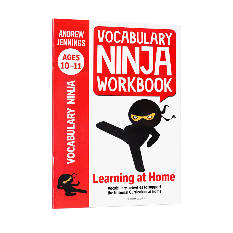 英文原版 10-11岁的词汇忍者工作手册Vocabulary Ninja Workbook for Ages 10-11 Ninja练习册系列-词汇 儿童英语教辅练习册平装