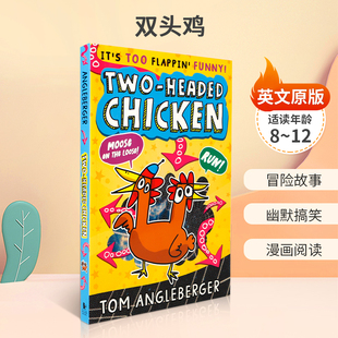 培养阅读 漫画图画书 Headed 12岁儿童启蒙认知 冒险故事 Two Chicken 平装 预售英文原版 幽默搞笑 双头鸡