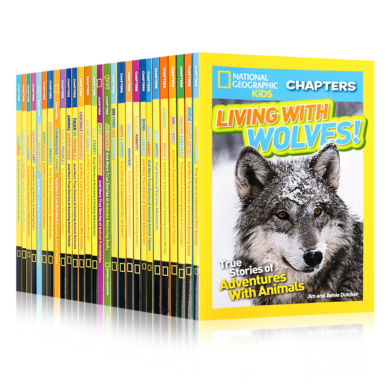 英文原版进口National Geographic Kids Chapters美国国家地理初级系列28本 儿童英语课外阅读读物少儿科普百科全书平装图鉴图画书
