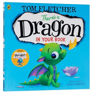 英文原版绘本There’s a Dragon in Your Book你的书里有一条龙 3-5岁低幼儿童英语启蒙认知绘本亲子共读宝宝睡前故事书Puffin