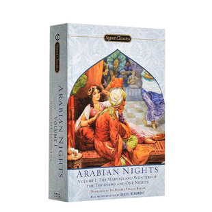 一千零一夜 小说原著 Arabian 阿拉伯神话平装 天方夜谭故事成人儿童故事书传奇 上 Volume Nights 文学英文原版 世界经典