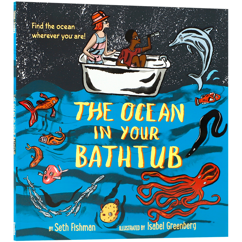 英文原版 Ocean in Your Bathtub 浴缸里的海洋 Seth Fishman 自然环保百科知识 浴缸里的海洋 4-8岁科普入门STEAM读物