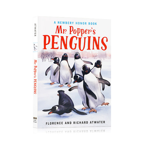 预售英文原版Mr. Popper`s Penguins 波普先生的企鹅学生课外扩展阅读冒险故事Little,Brown Books for Young Readers