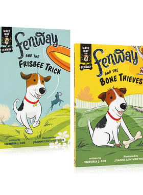 英文原版小说Make Way for Fenway 芬维来了 2册  Fenway & The Bone Thieves/Frisbee Trick 中小学生英语课外阅读桥梁章节书
