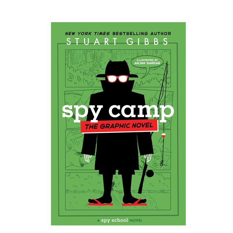 英文原版 Spy School  #2 Spy Camp 间谍学校#2：间谍营 纽约时报畅销书冒险故事 8-12岁少年儿童侦探推理漫画书