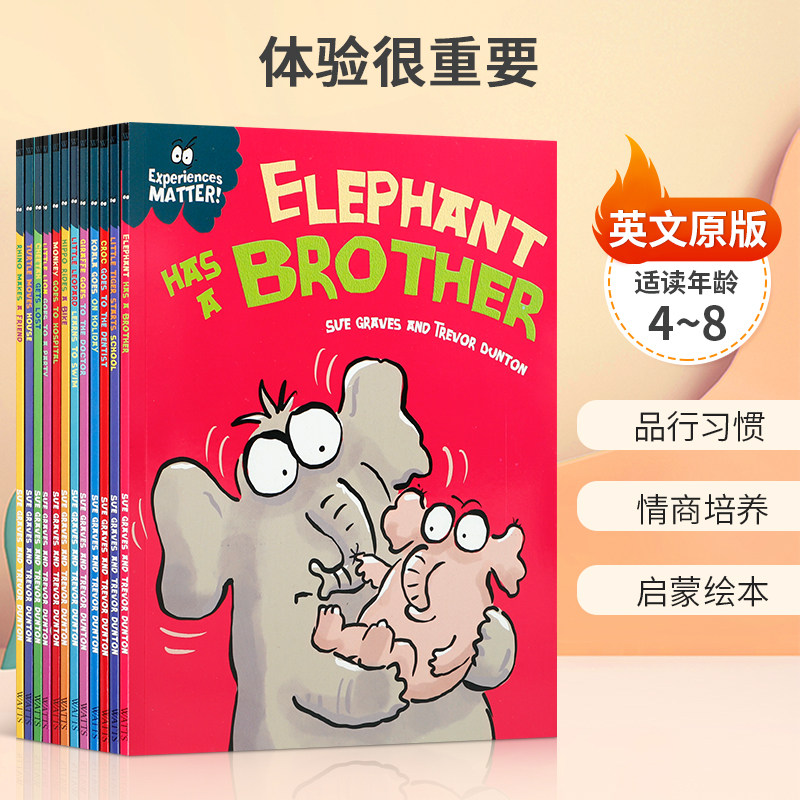 英文原版Experiences Matter体验很重要12册Behaviour行为很重要姐妹篇4-8岁儿童 引导孩子品格塑造/价值观/情商培养启蒙平装绘本