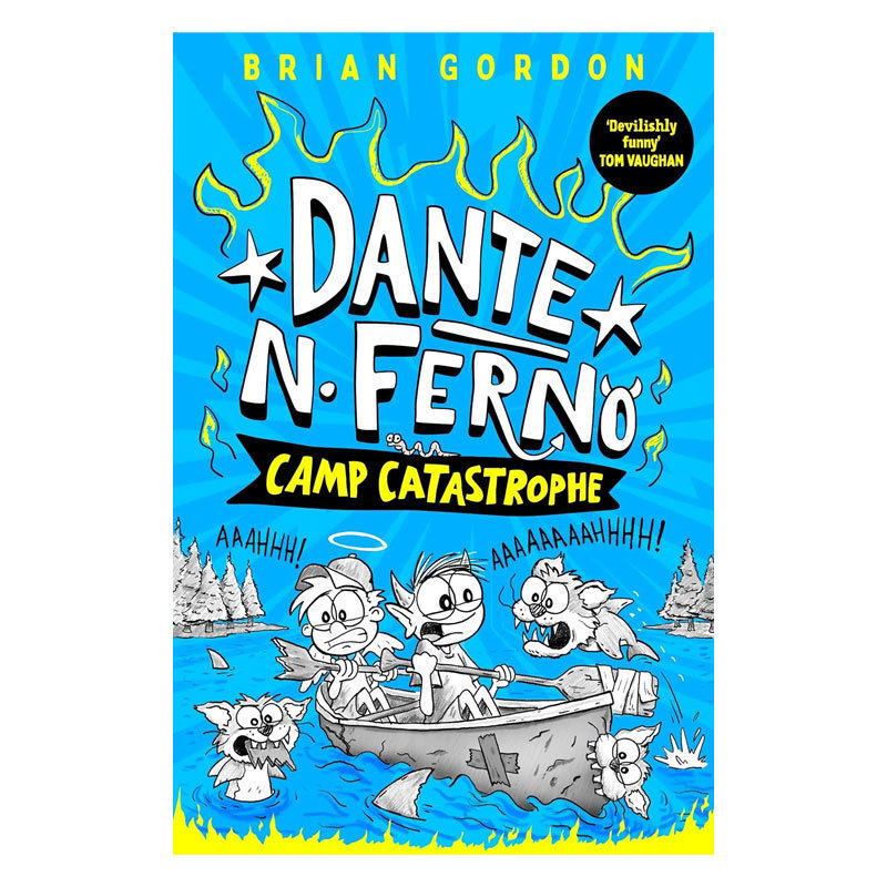 预售英文原版Dante N. Ferno #2: Camp Catastrophe但丁·N·费尔诺2 灾难营地搞笑黑白插画冒险故事平装桥梁/章节书8-12岁