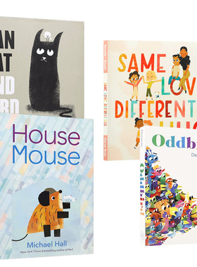 英文原版SEL社会情感教育绘本 系列4本Oddbird/ House Mouse / Same Love, Different Hug/ Can Cat and Bird Be Friends?