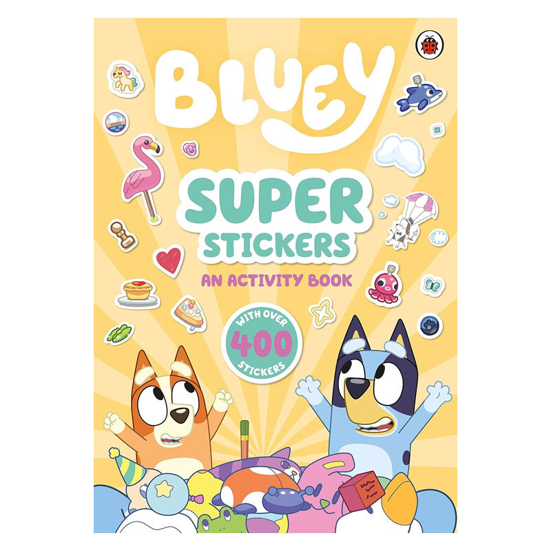 预售英文原版 Bluey: Super Stickers 小蓝狗布鲁伊趣味贴纸书 亲子互动启蒙英语平装绘本 小蓝狗系列 4-8岁